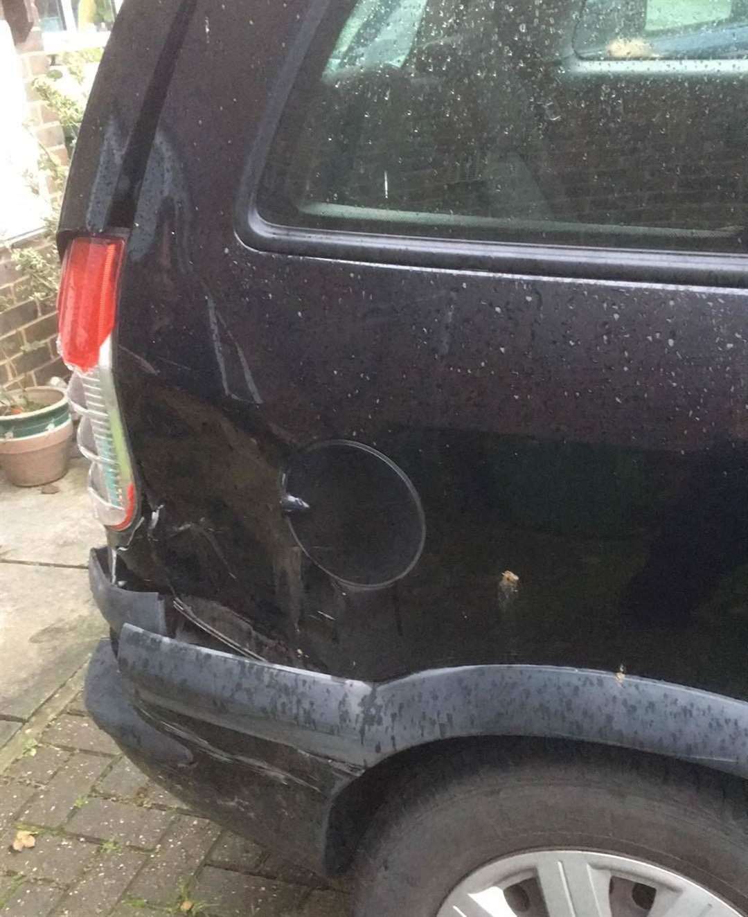 The car damaged in the theft has been written off