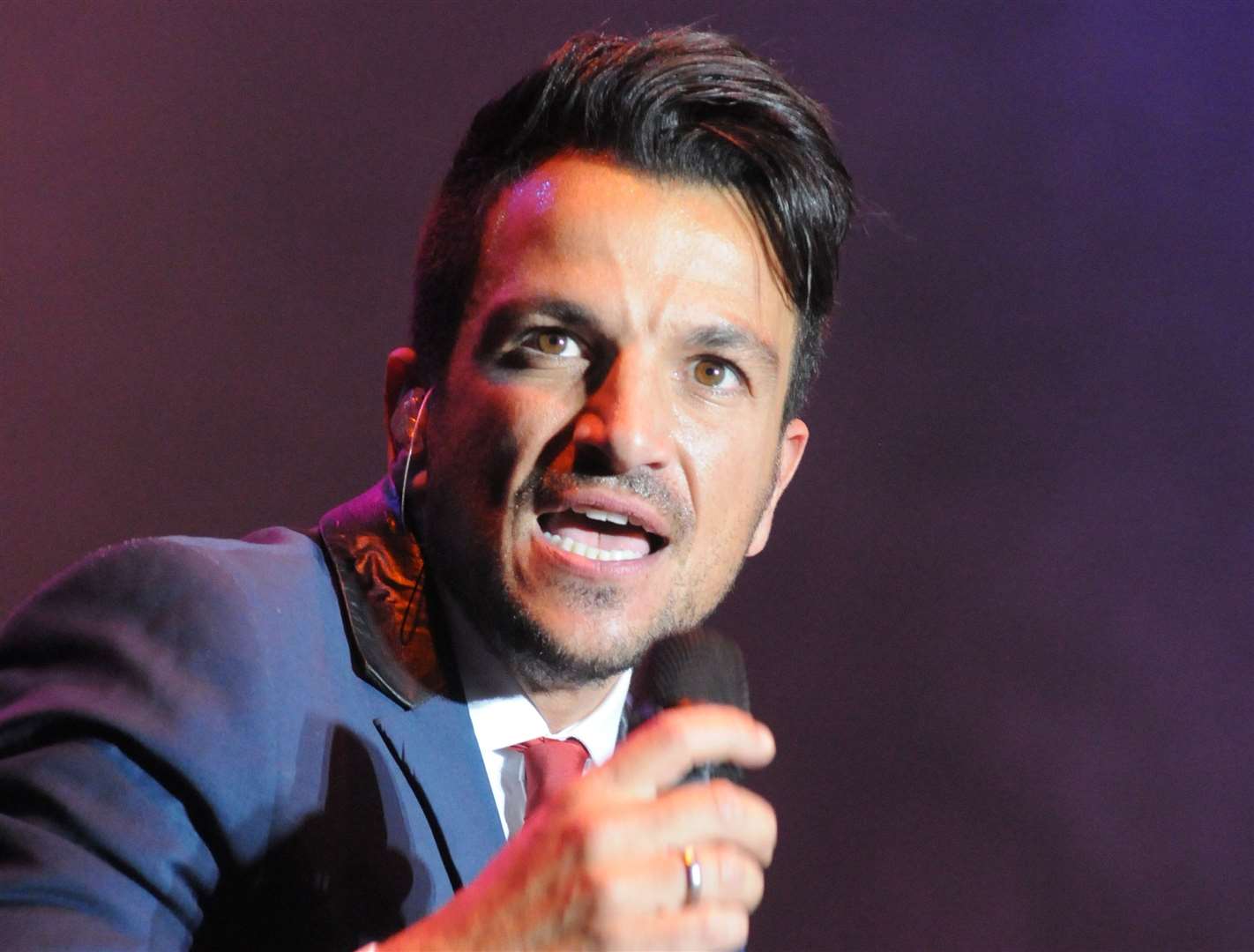 Rochester Castle Gardens. Peter Andre on stage.Picture: Steve Crispe