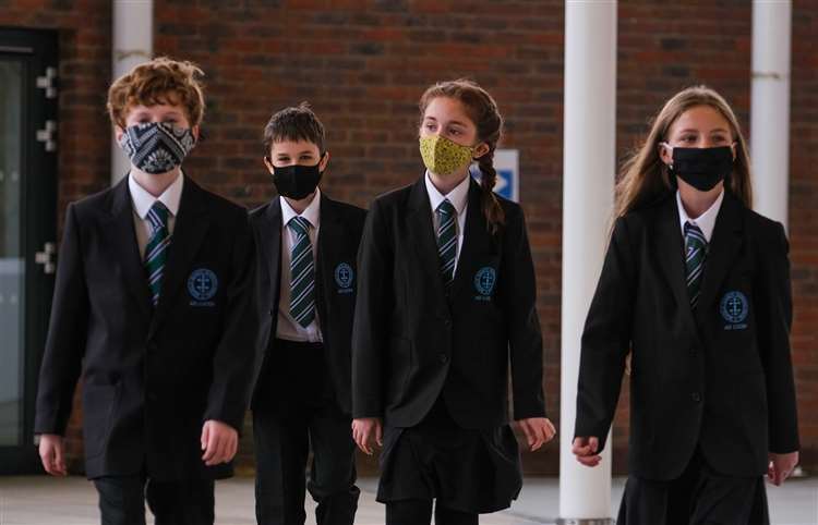 Facemasks in school lessons are no longer needed