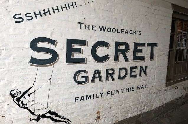 Sshhhh, step this way to discover The Woolly’s secret garden – you’ll find it by walking to the back of the car park