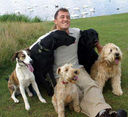 Dog training instructor Dima Yeremenko will be sharing his expertise at Paws in the Park. Picture: Sarah Archer