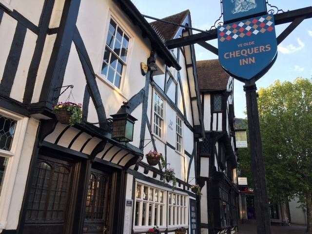 Ye Olde Chequers Inn is still serving pints after more than 700 years