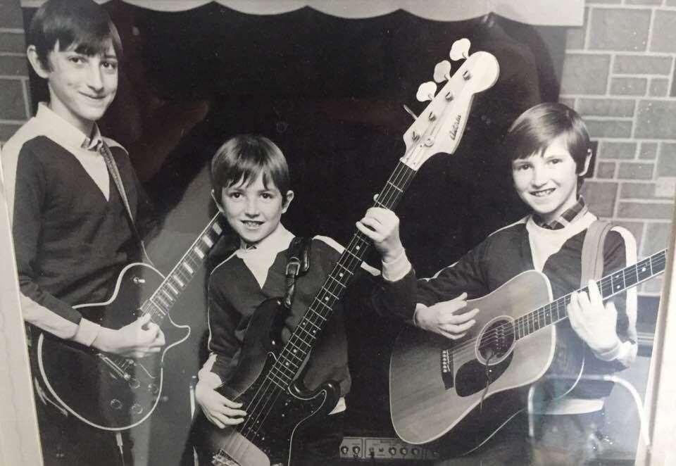 The Frost Brother starting out aged 14, 10 and 12; from left Preston, Gary and Neil