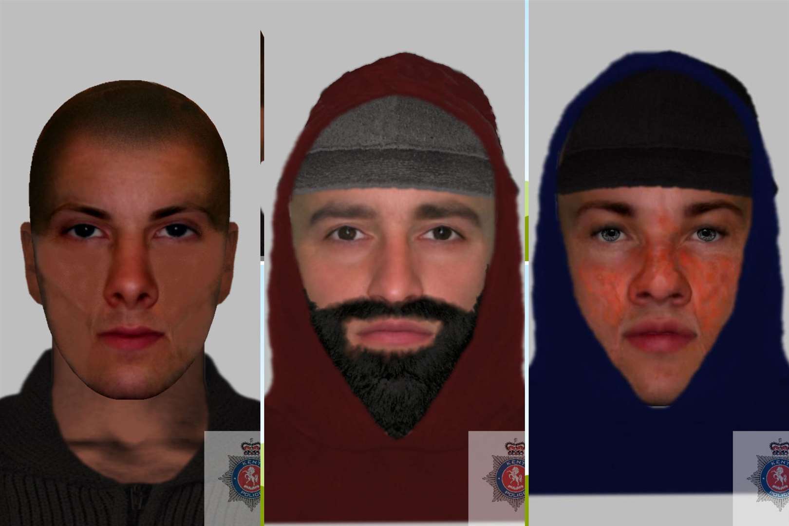 Do you recognise these men? Picture: Kent Police