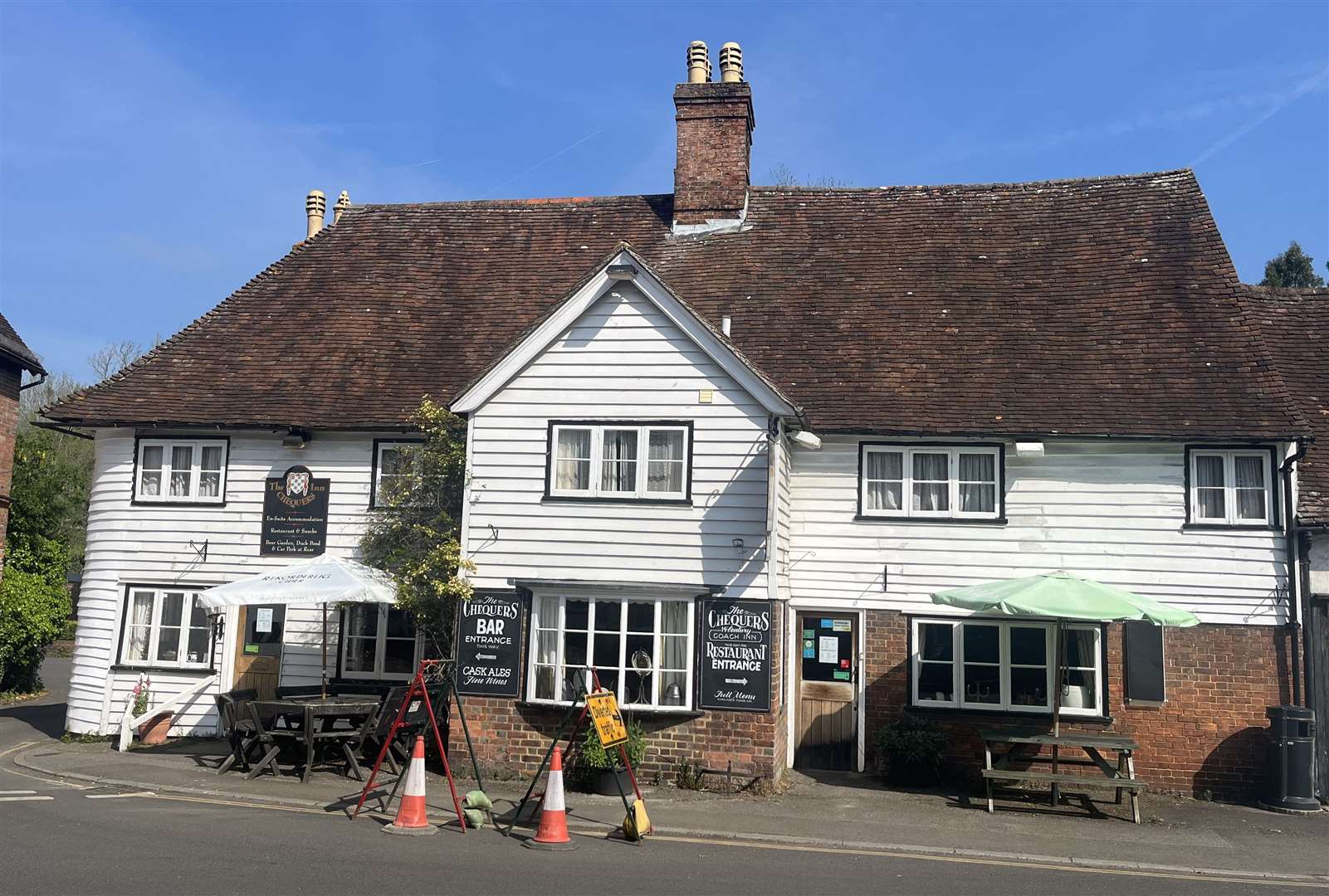 The Chequers Inn in Smarden dates back 600 years - but the Spalding family says the business is no longer viable and want to turn it into a house