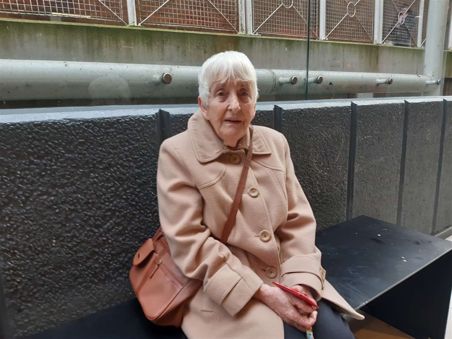Enid Mechan, from Coxheath, often sits in the station waiting for her bus