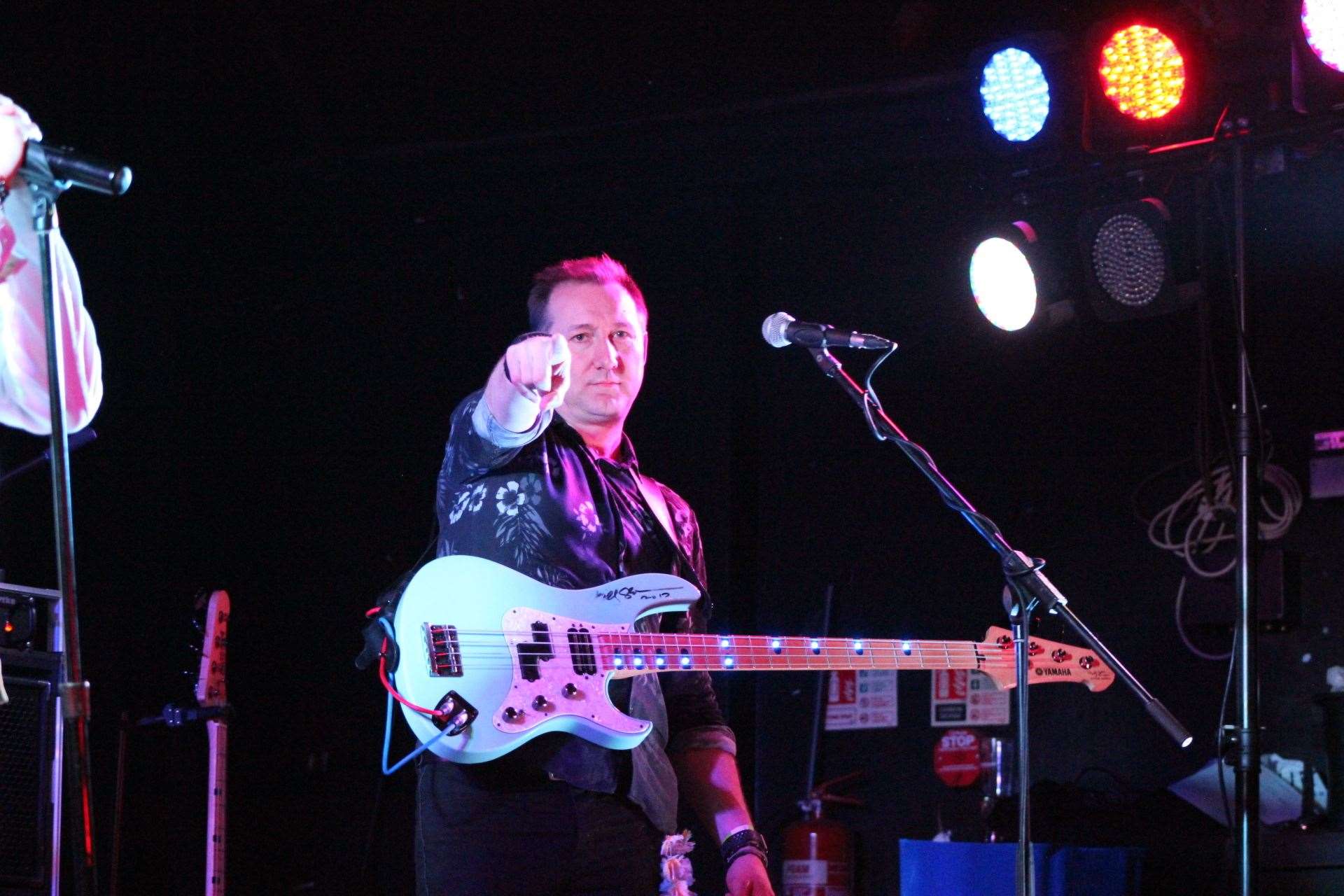 Bass-player Saul Watson of Marylebone Jelly at the Ka Hula Festival Sittingbourne (8161169)