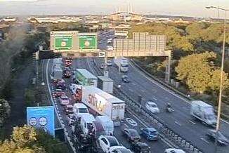 Traffic approaching the Dartford Tunnel. Picture: Highways England