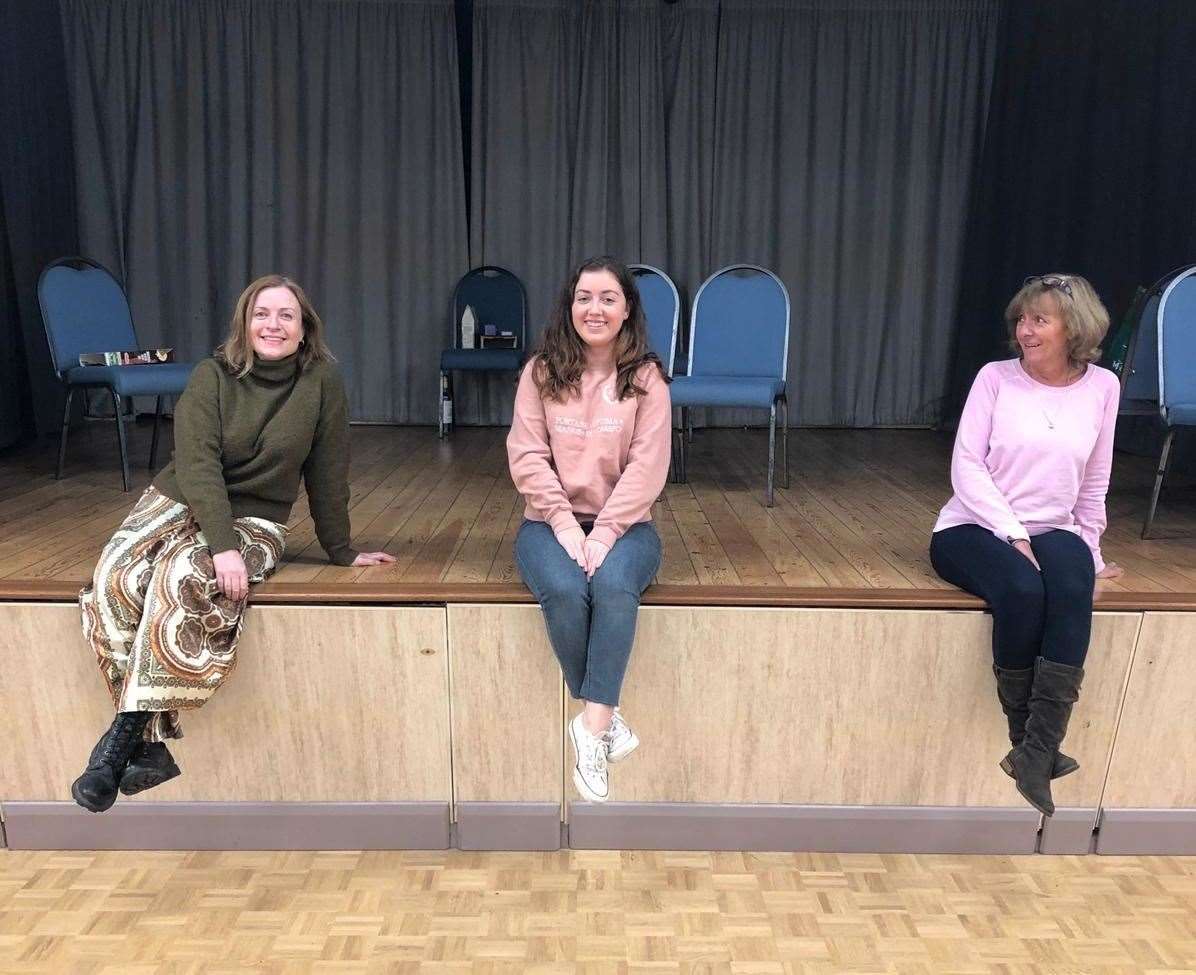 Ruth Makepeace, Amy Shrimplin and Anna Wood in The Mistress of Wholesome with the Sevenoaks Players