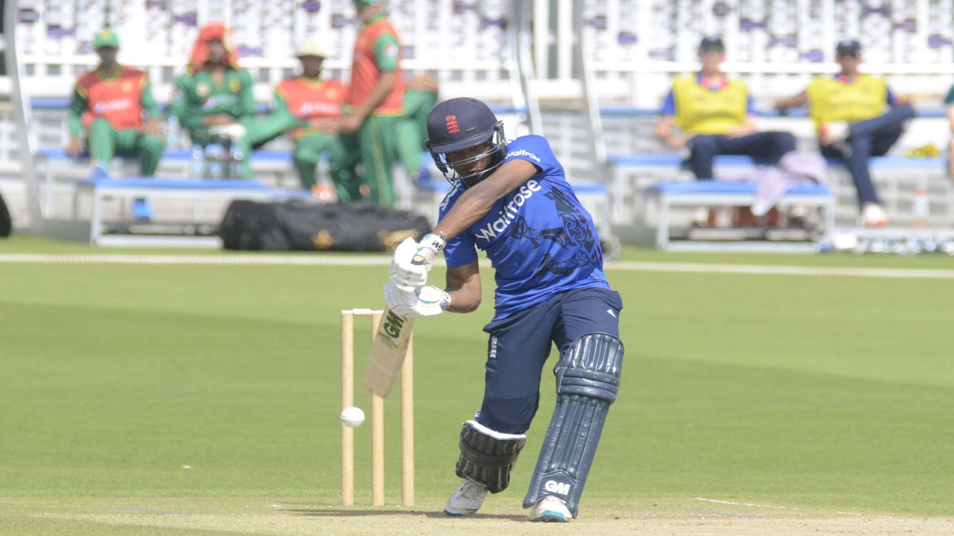 Daniel Bell-Drummond in action for England Lions against Pakistan A Picture: Chris Davey
