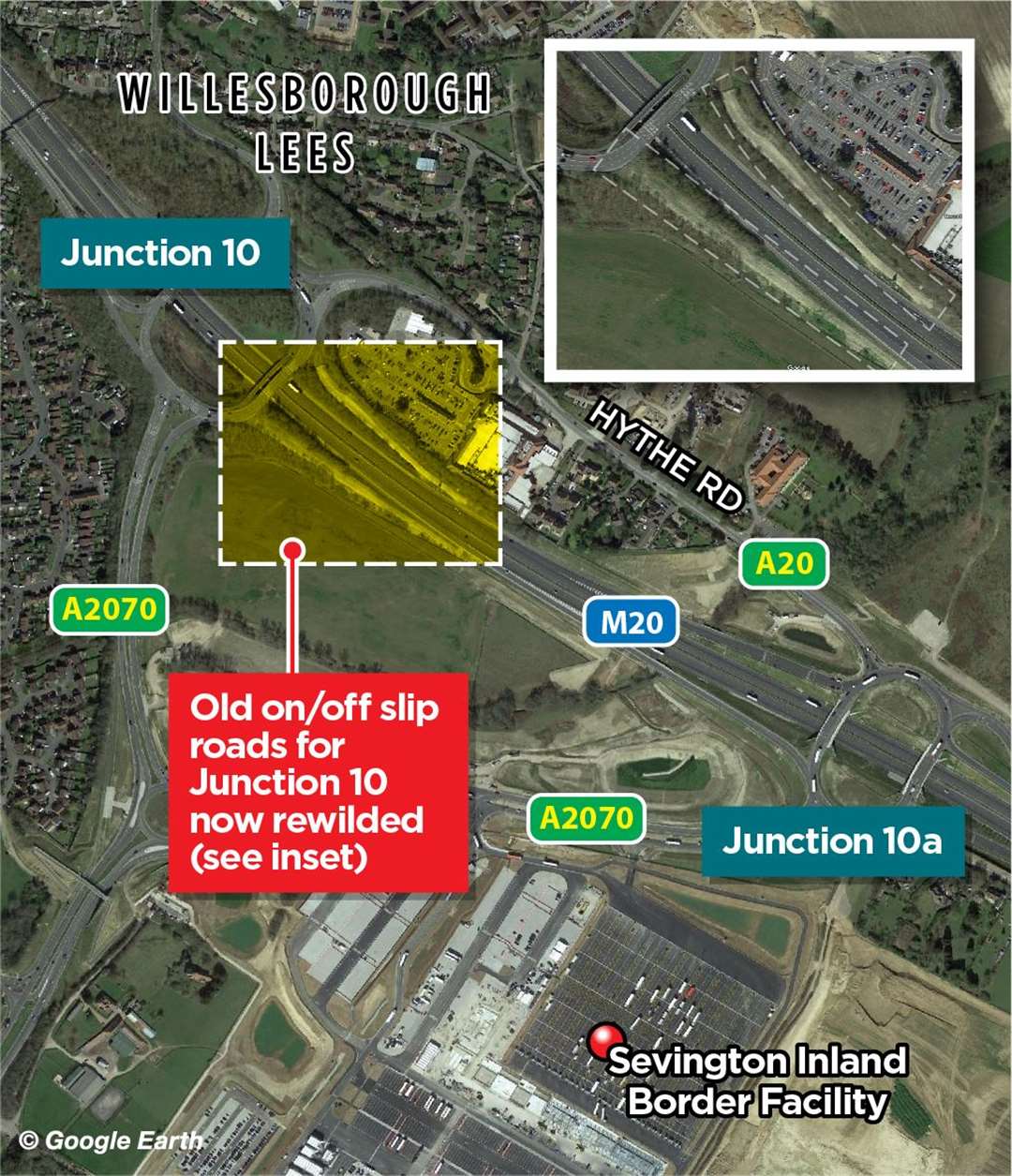 Junction 10a has been built just 700 metres south east of Junction 10