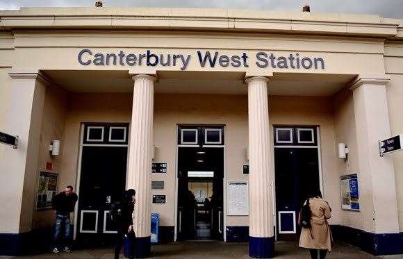 Police are searching for a person who intervened in a sexual assault at Canterbury West Station. Picture: Southeastern