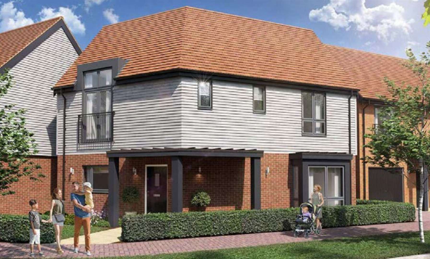 A total of 53 homes are planned for land in Ash, near Canterbury. Picture: Taylor Roberts Ltd