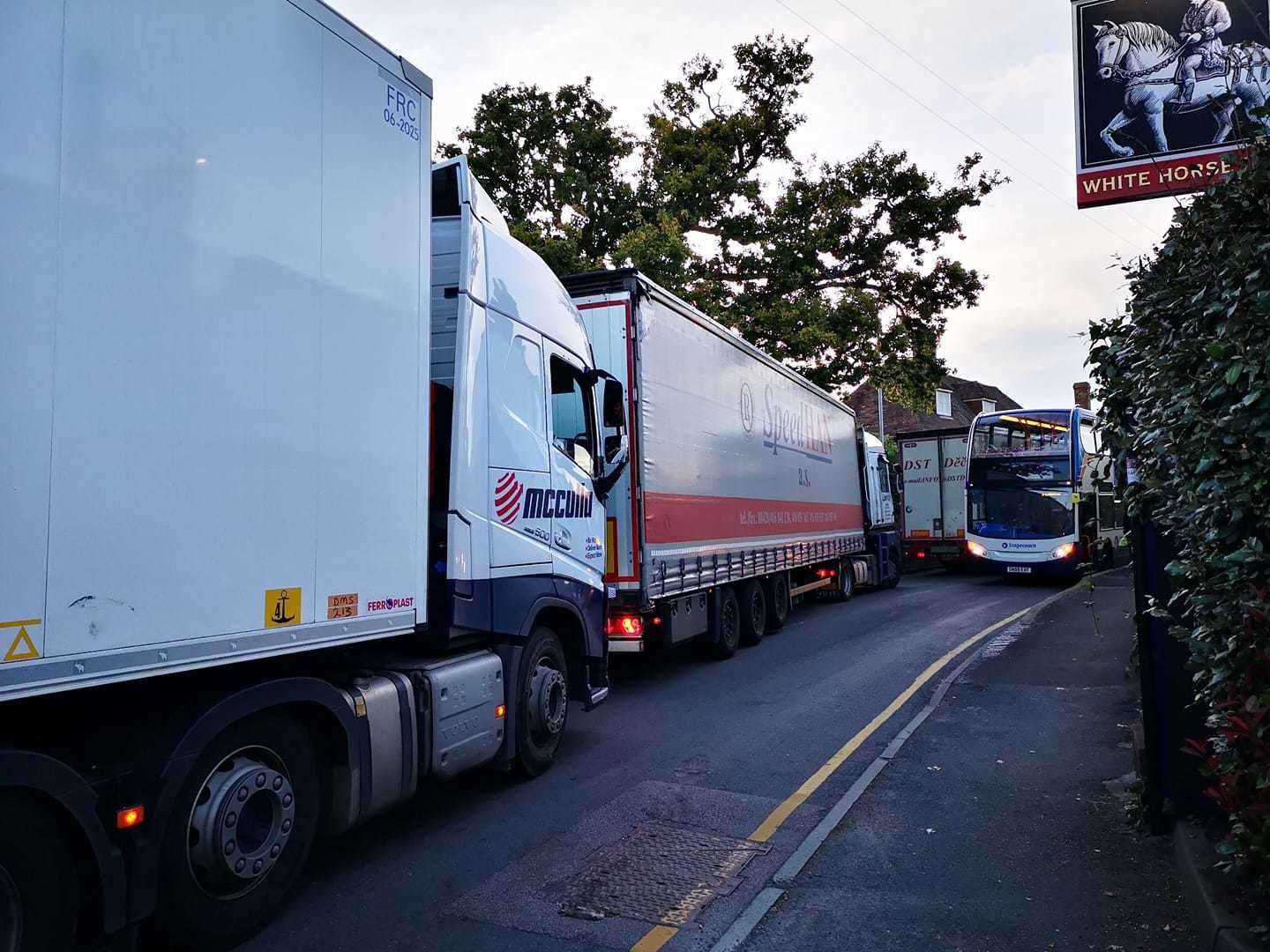 Villagers say the road is too narrow for HGVs Picture: Jon Parker