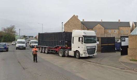 A lorry outside APM Metals in Eurolink Way. Picture: Google Maps