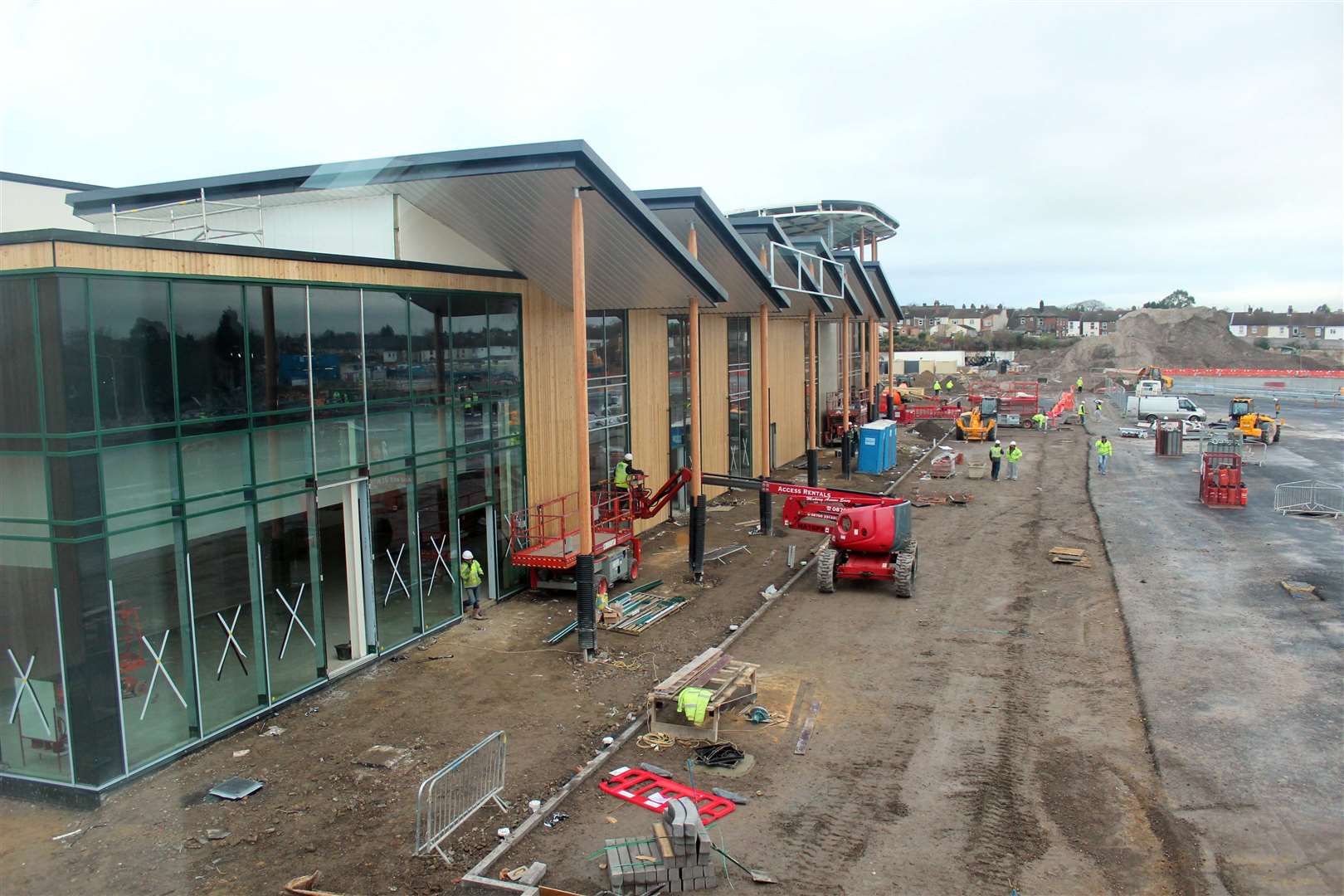 Construction of Morrisons supermarket off Milton Road/Mill Way, Sittingbourne. Picture: Darren Small