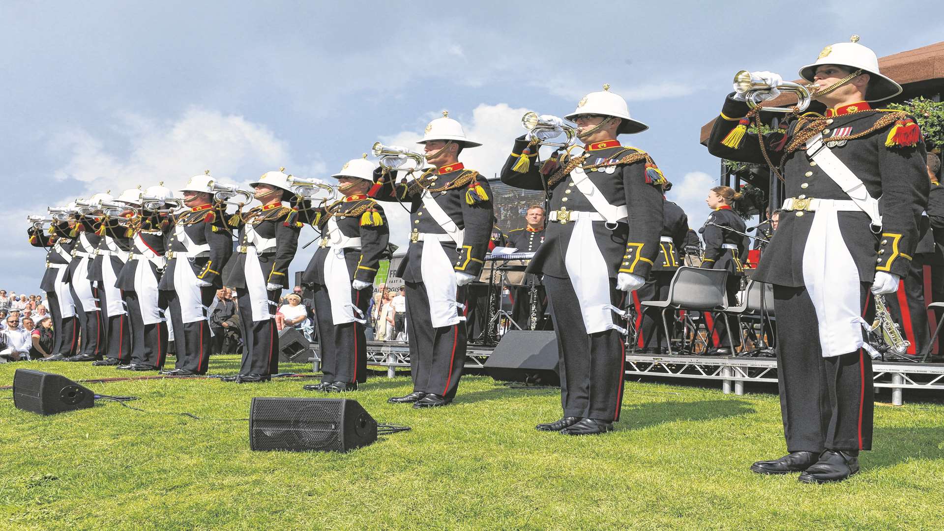 The Royal Marines concert on Walmer Green last year