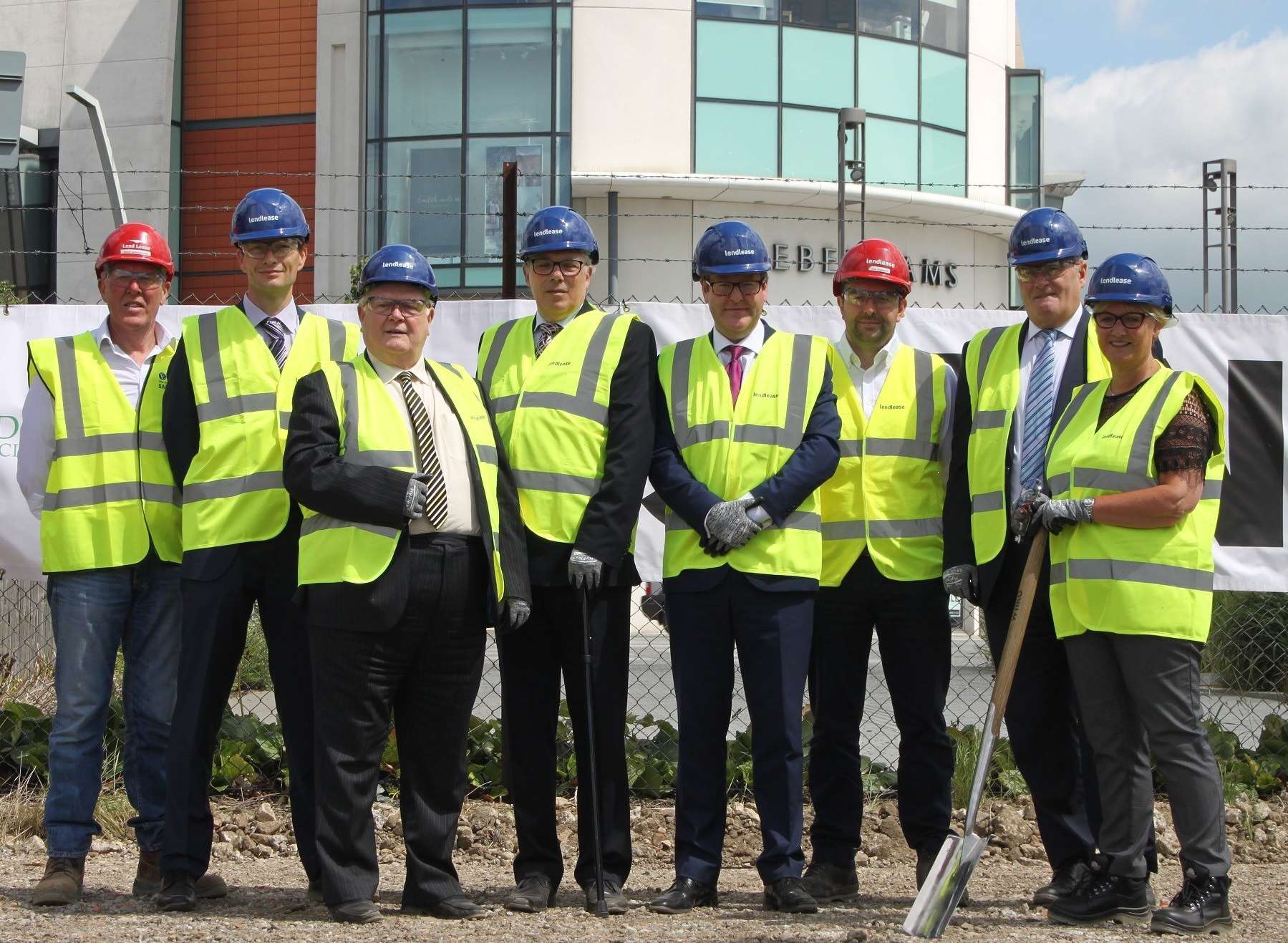 Developers and council chiefs have celebrated the work starting at Elwick Place