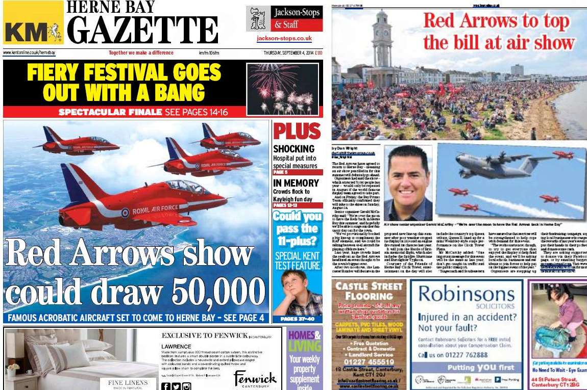 The Herne Bay Air Show has been a regular feature in our papers.