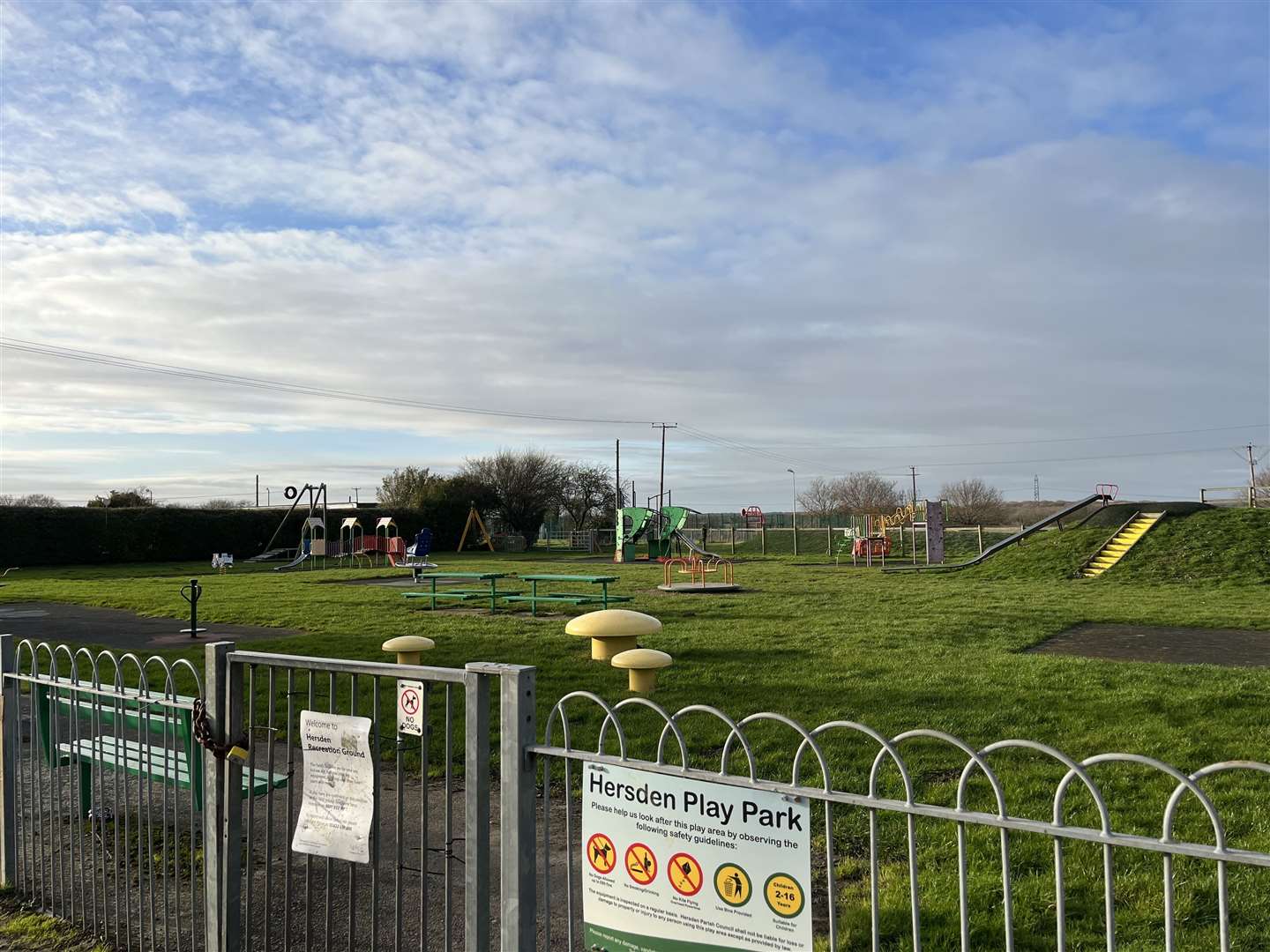 Parents are frustrated that the play park in Hersden is still closed