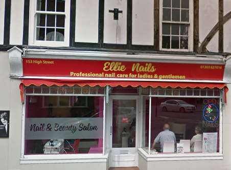 Ellie Nails in Hythe. Picture: Google