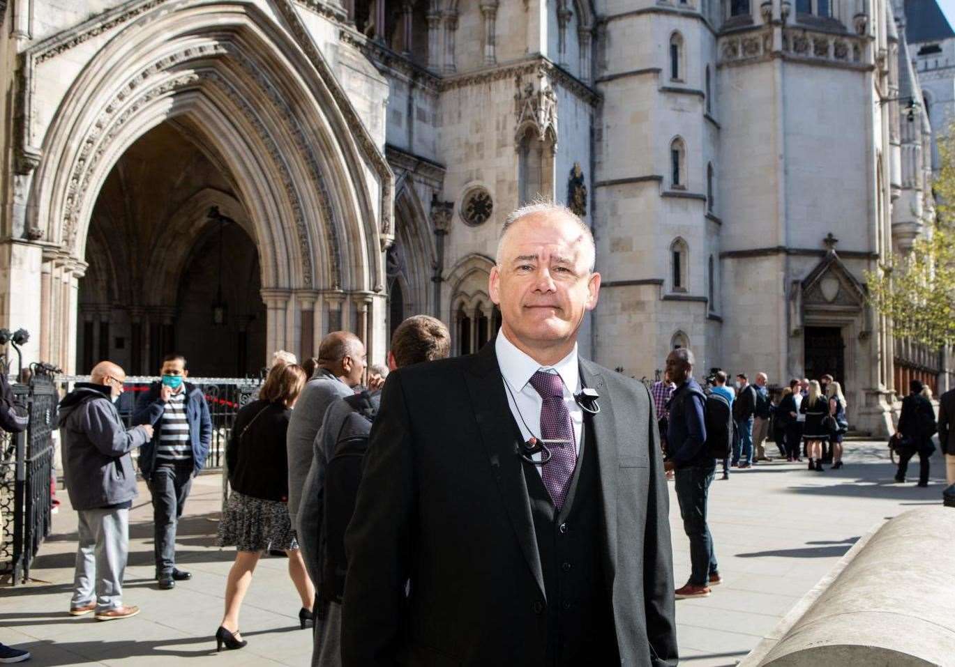William Graham at court in London for today's hearing