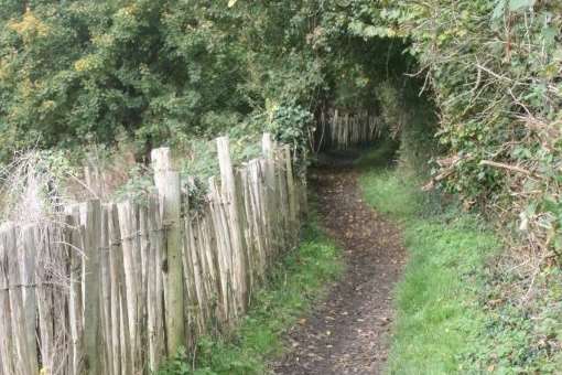 Part of the footpath at Kirkdale