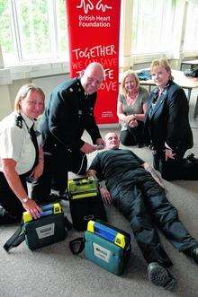Police test out new defibrillator