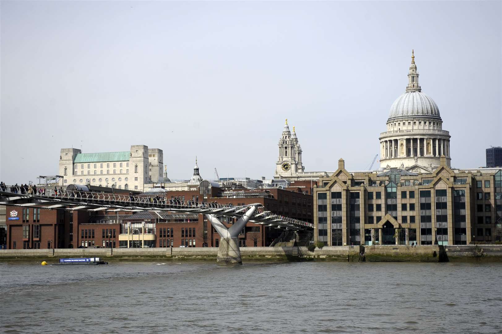 A view of St Paul's Cathedral across the River Thames. Picture: Barry Goodwin