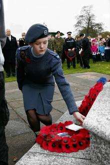 Remembrance service in Chatham