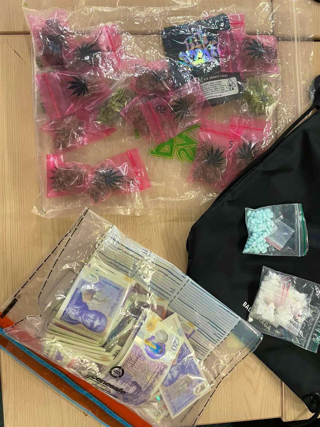 The drugs found in a car in Hoo. Picture: Kent Police Twitter
