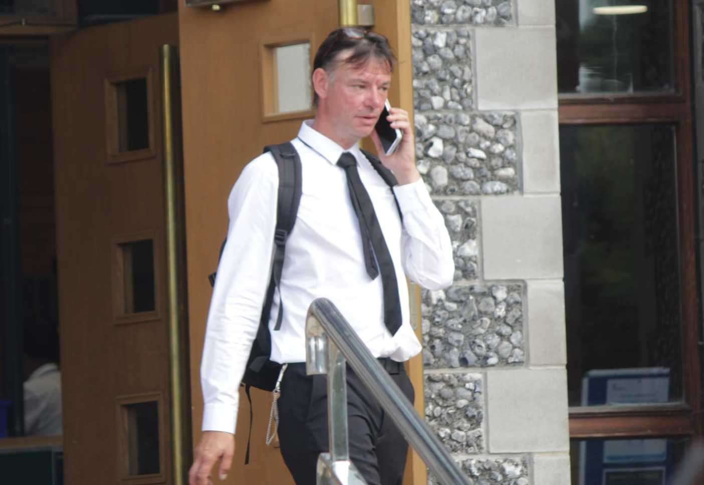 Jason Holman leaving Canterbury Crown Court