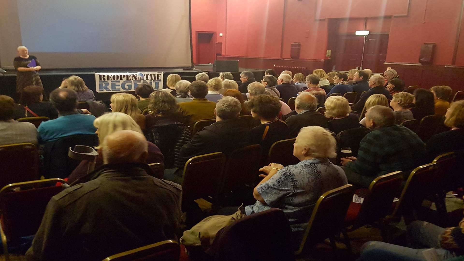 More than 100 supporters gathered at the Astor Theatre in Deal to hear the latest news from the Reopen the Regent campaign