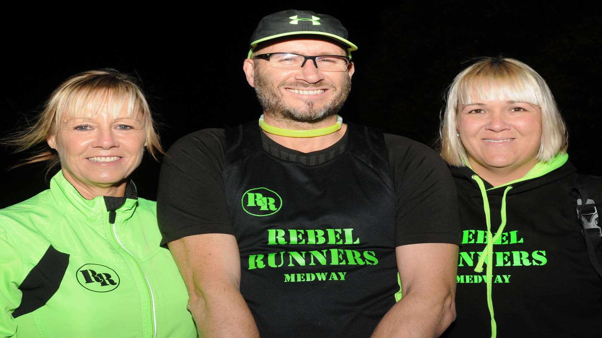 Jenny Baldock and Johanna and Darren Bridge - the brains behind Rebel Runners Medway. Picture: Steve Crispe