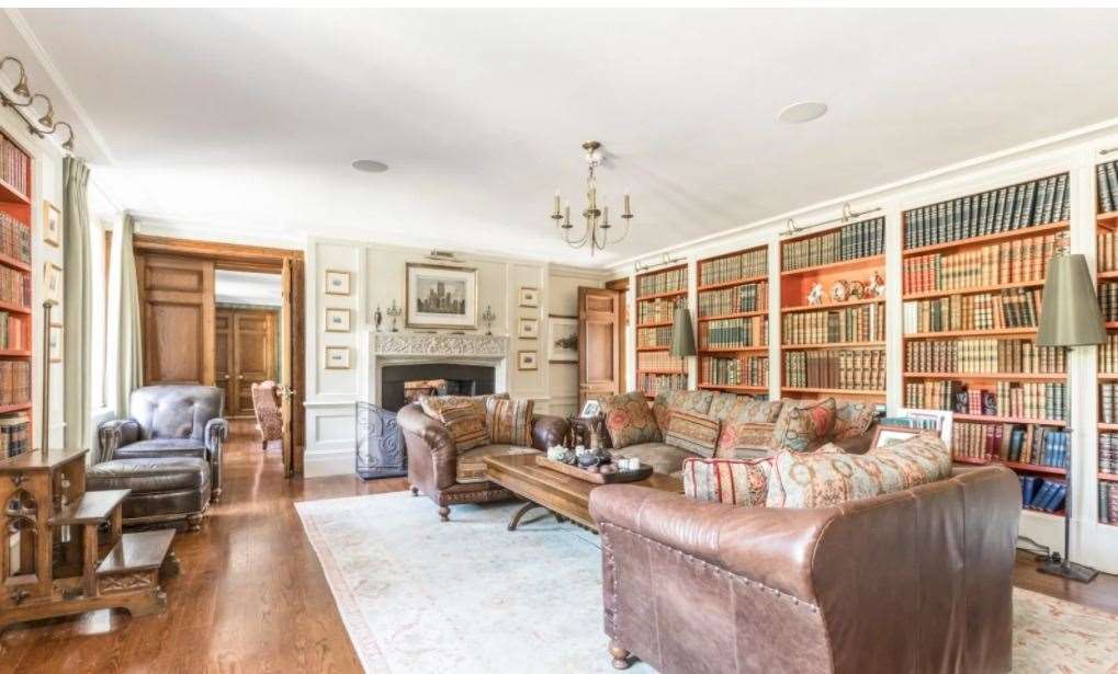 One of the five reception rooms at Oxney Court Picture: UK Sotheby's International Realty - Cobham
