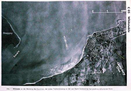 Luftwaffe map of Canterbury bought on eBay