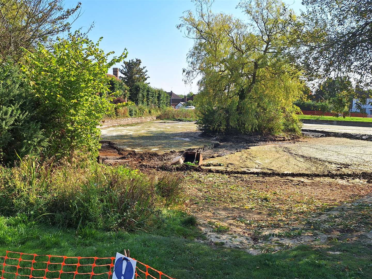 The next phase of works has started to secure the pond’s future