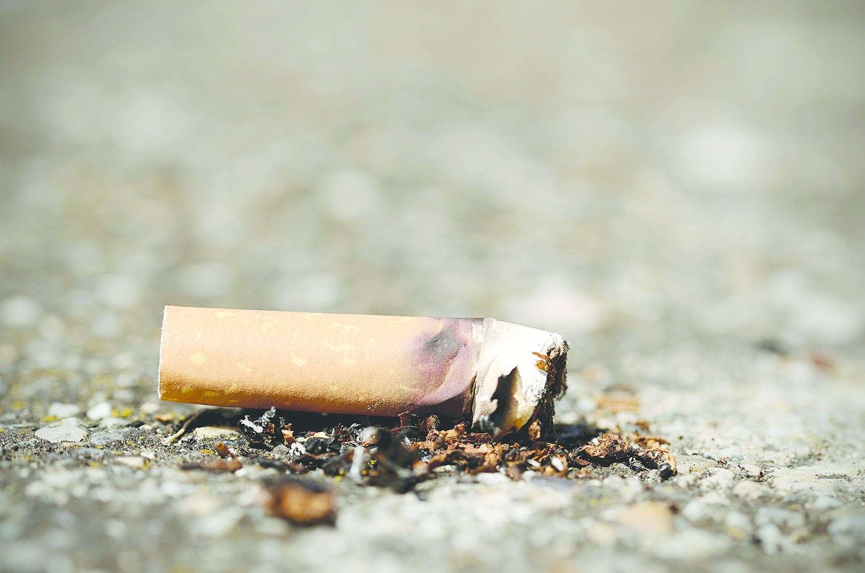A discarded cigarette butt is believed to have sparked the fire. Stock image