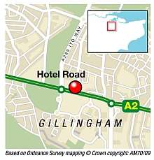 No one was home when the property in Hotel Road, Gillingham was struck by lightning. Graphic: Ashley Austen