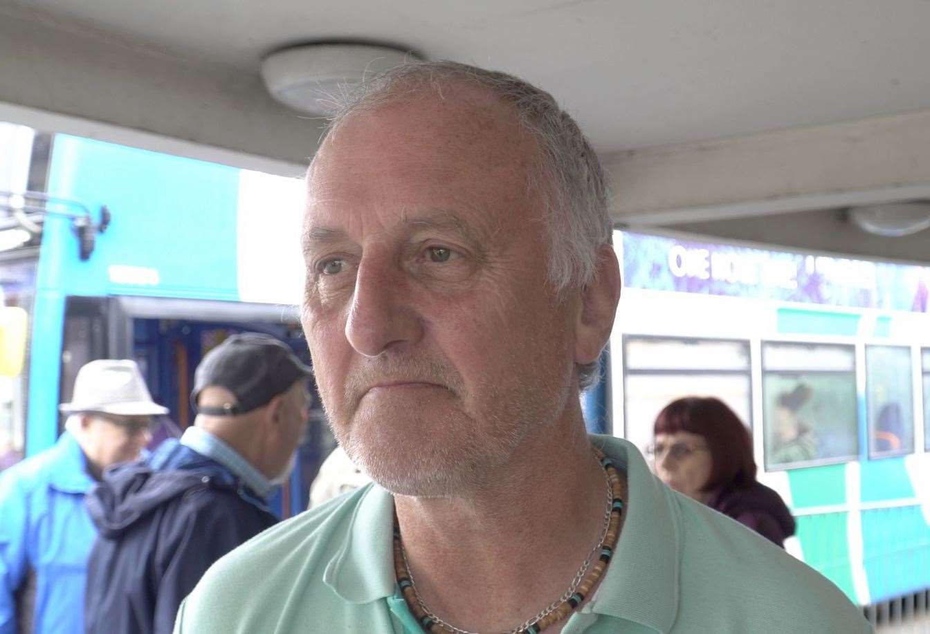 Keith Sansum, co-founder of Save our Buses, wants services to be nationalised after cuts in Folkestone
