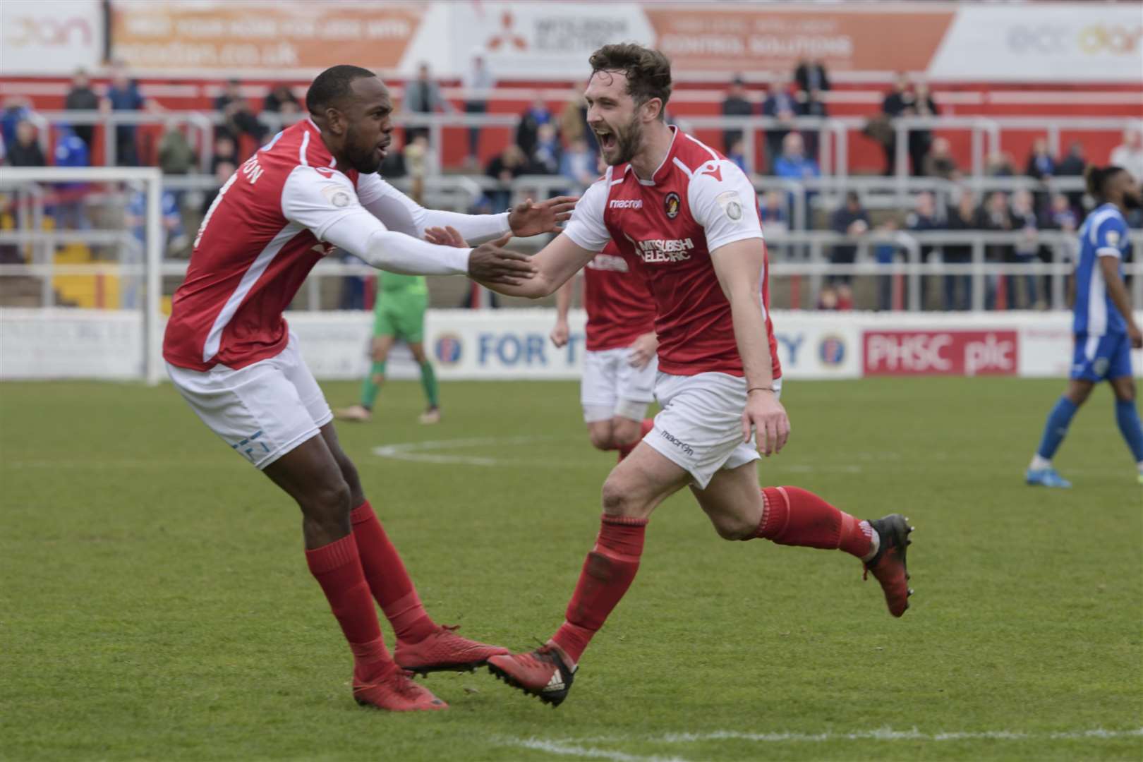 Dean Rance scored a dramatic late equaliser when Ebbsfleet hosted Macclesfield live on BT Sport Picture: Andy Payton