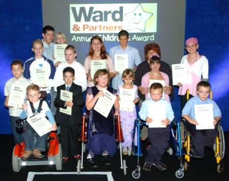 Winners of the 2005 ceremony with their awards at the Ramada Hotel, Hollingbourne
