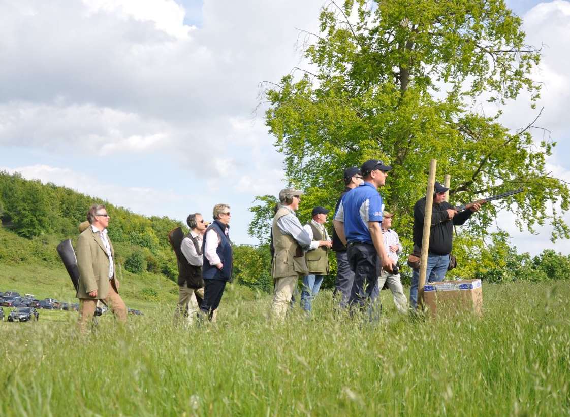 The clay shoot raised thousands for Demelza