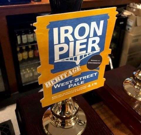 The bar downstairs, where the band was playing, had another Iron Pier beer on tap – though neither the Apprentice or I rated this one as much as the Old Ale