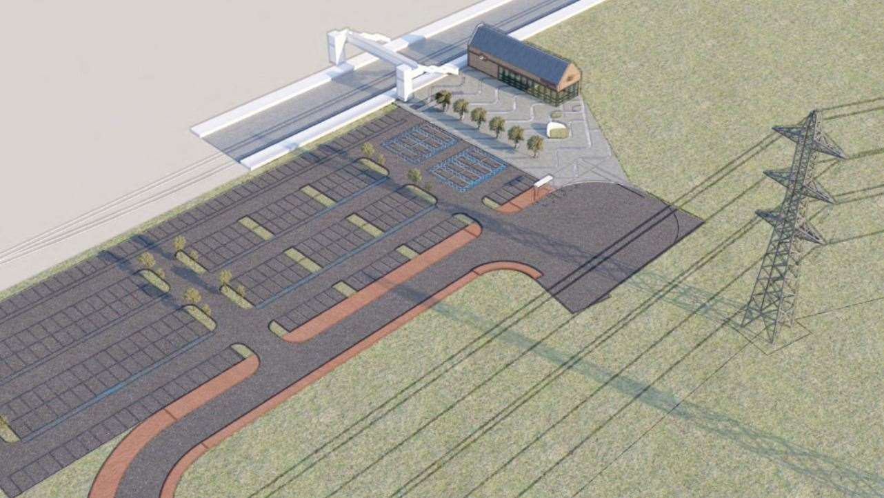 How the new railway station at Hoo could look. Picture: Medway Council