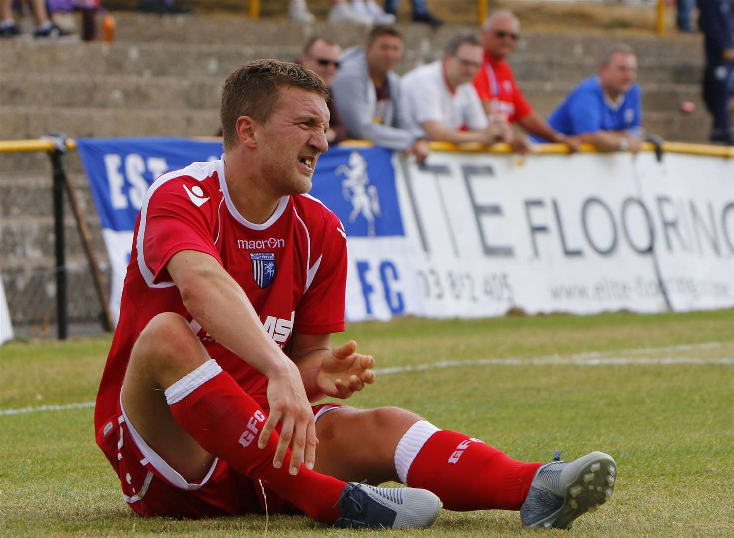 Joe Skarz - one of two trialists Gills fielded at Folkestone on Saturday. Picture: Andy Jones