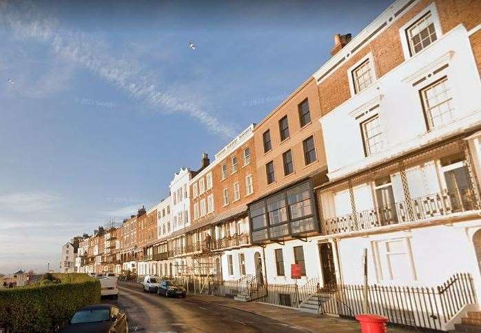 The attack happened in Nelson Crescent, Ramsgate. Picture: Google Street View