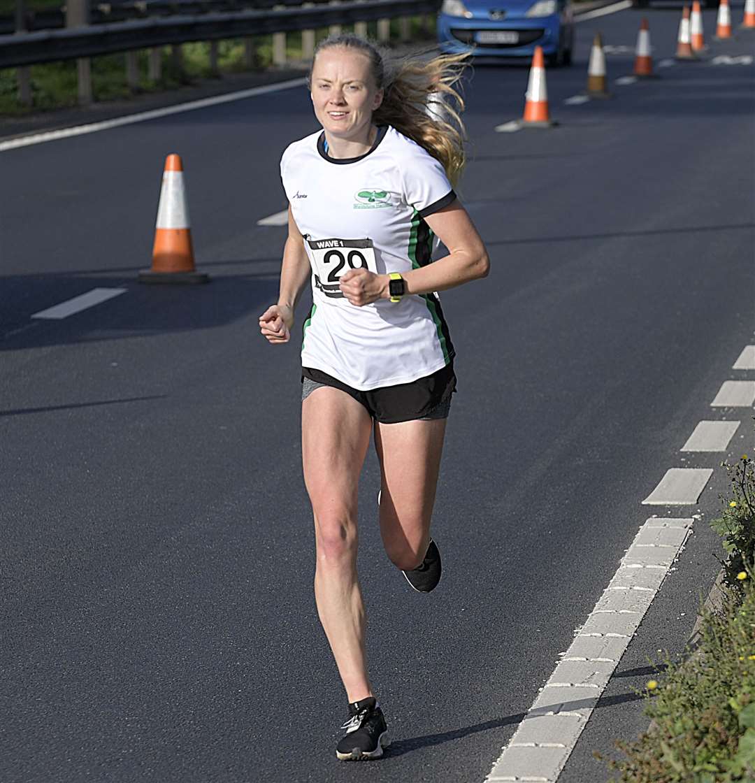 Charlotte Johnston was Sunday's leading lady, winning in 1hr32min53sec. Picture: Barry Goodwin (60032959)