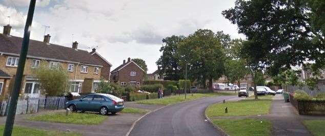 The fire was in Highland Raod, Maidstone. Picture: Google street view