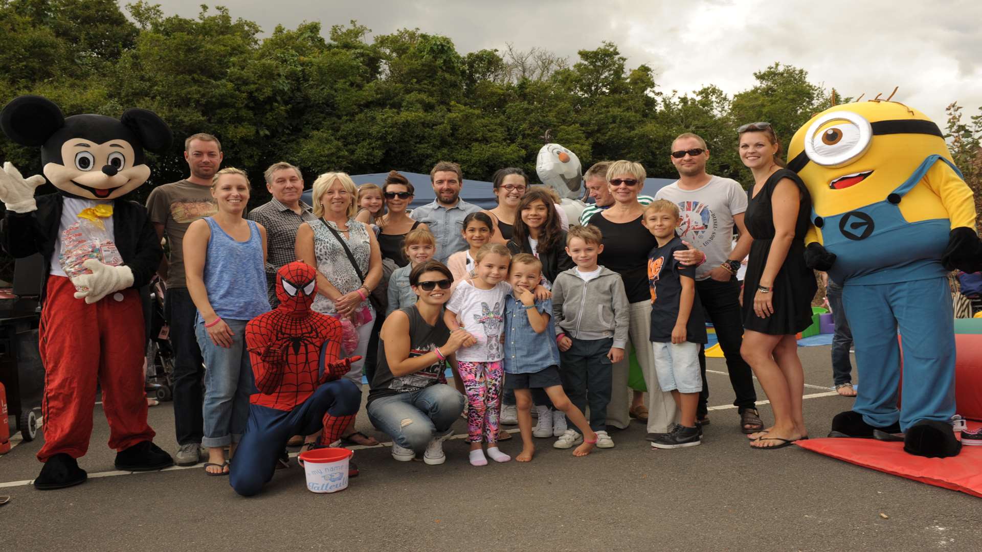 Talleulah's family and friends at a fund raising fun day last summer.